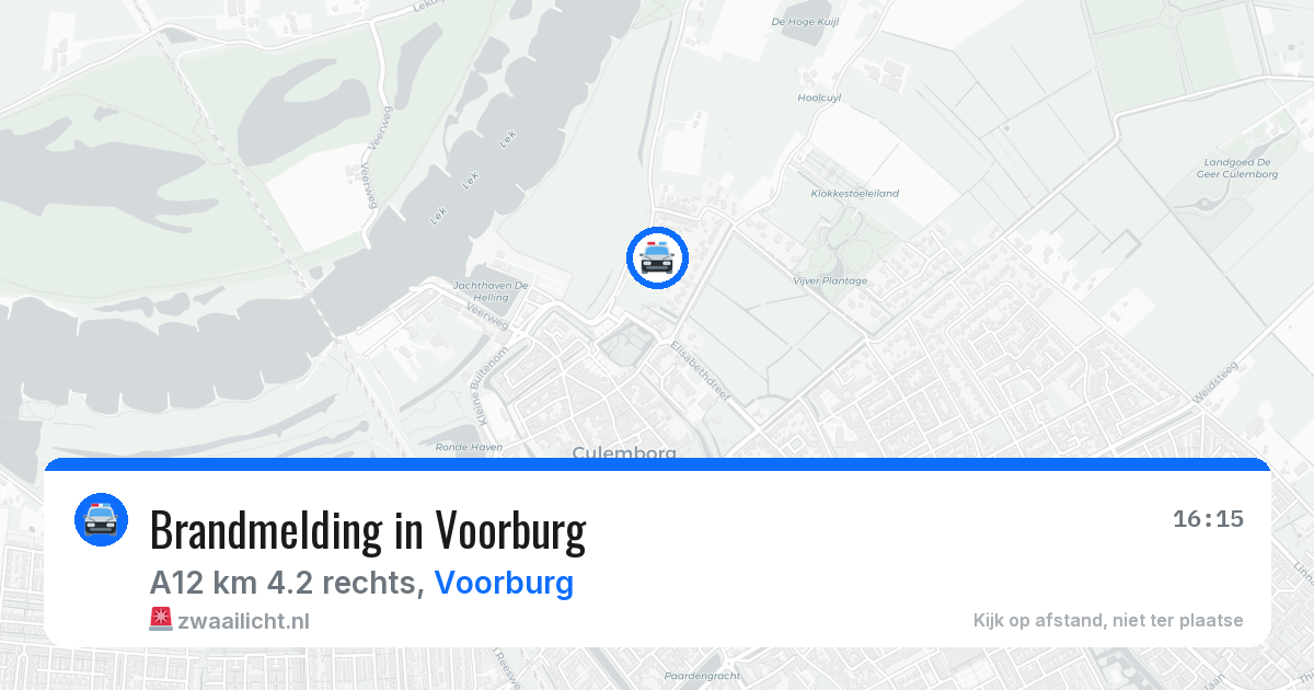 Brandmelding in Voorburg — 17 jan 2026