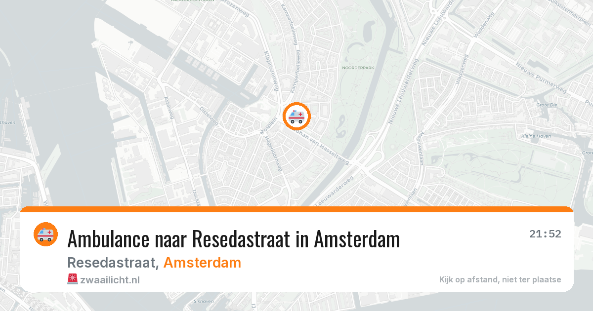 Ambulance naar Resedastraat in Amsterdam — 27 apr 2026