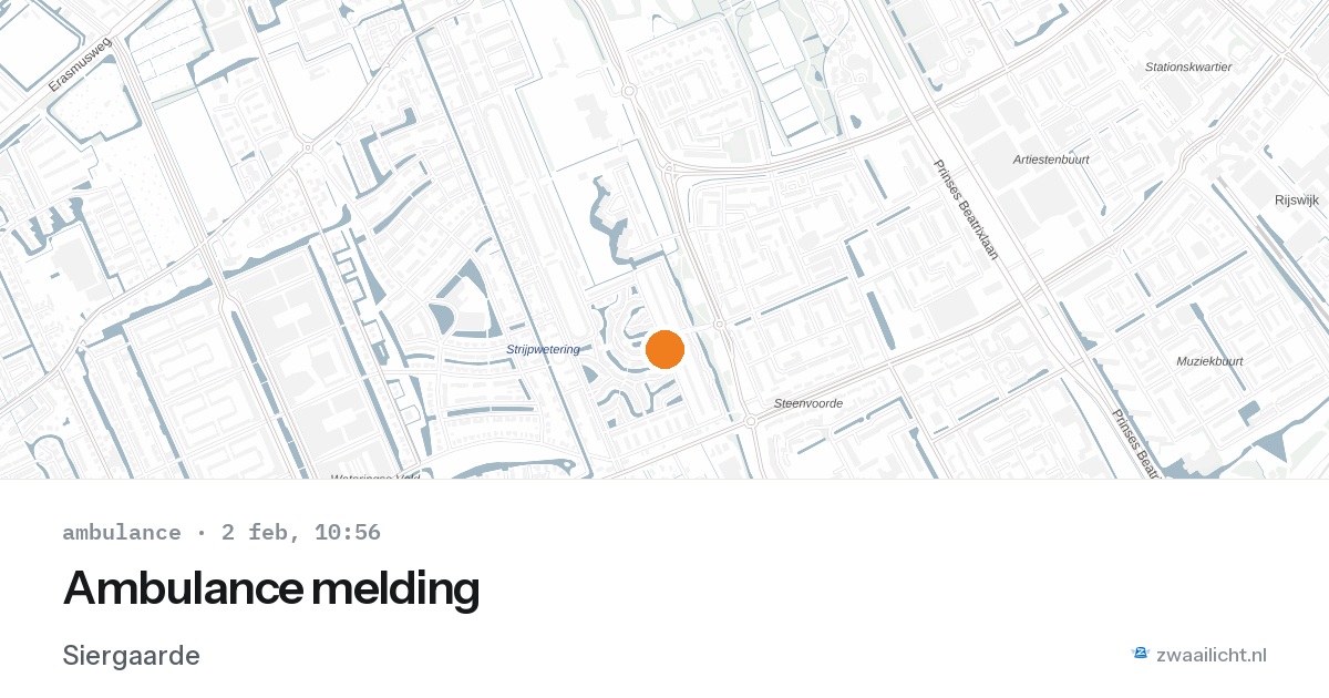 Ambulance melding — 2 feb 2026