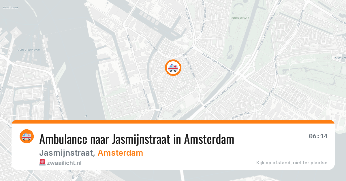 Ambulance naar Jasmijnstraat in Amsterdam — 16 jun 2026