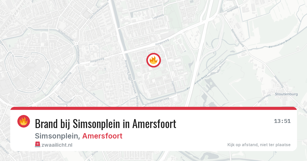 Brand bij Simsonplein in Amersfoort — 25 jun 2026