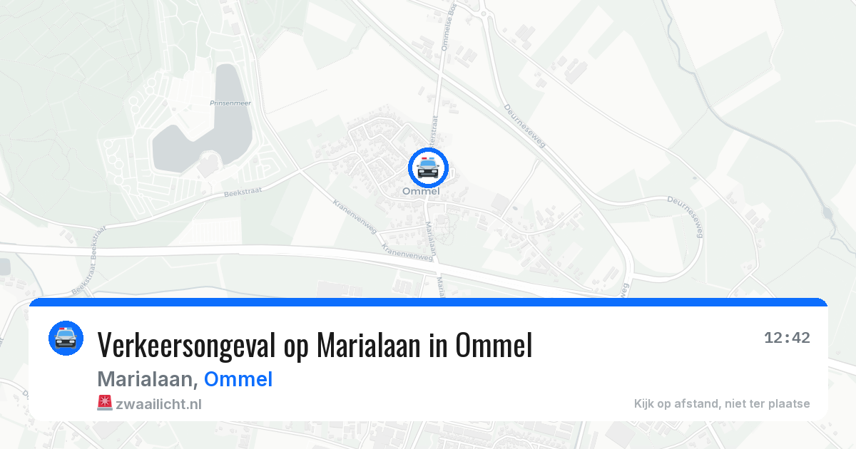 Verkeersongeval op Marialaan in Ommel — 30 jan 2026