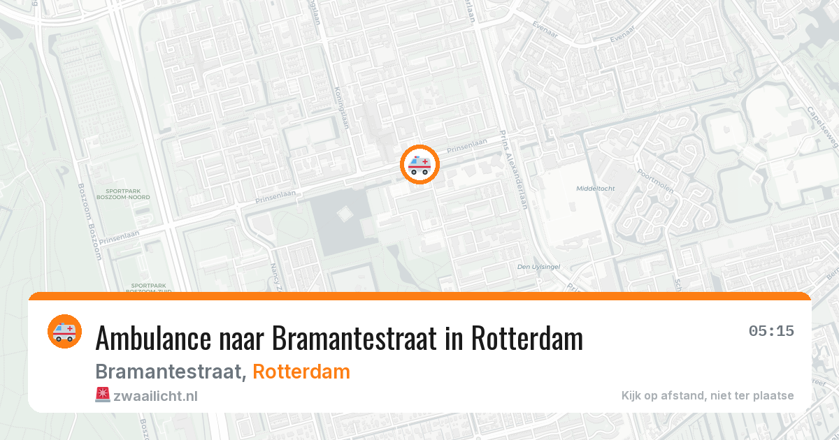 Ambulance naar Bramantestraat in Rotterdam — 4 jul 2026