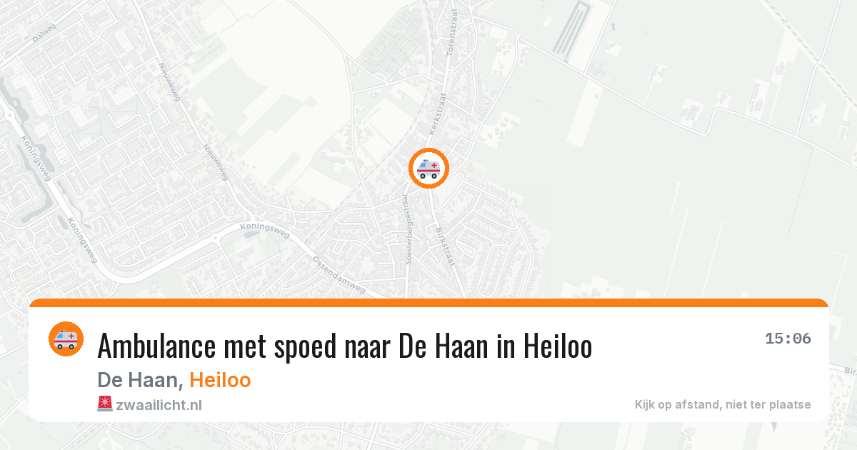Ambulance met spoed naar De Haan in Heiloo — 10 feb 2026