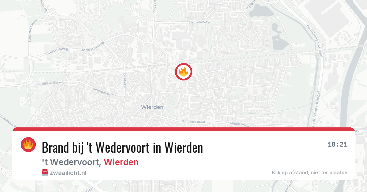 Brand bij 't Wedervoort in Wierden — 25 mrt 2026