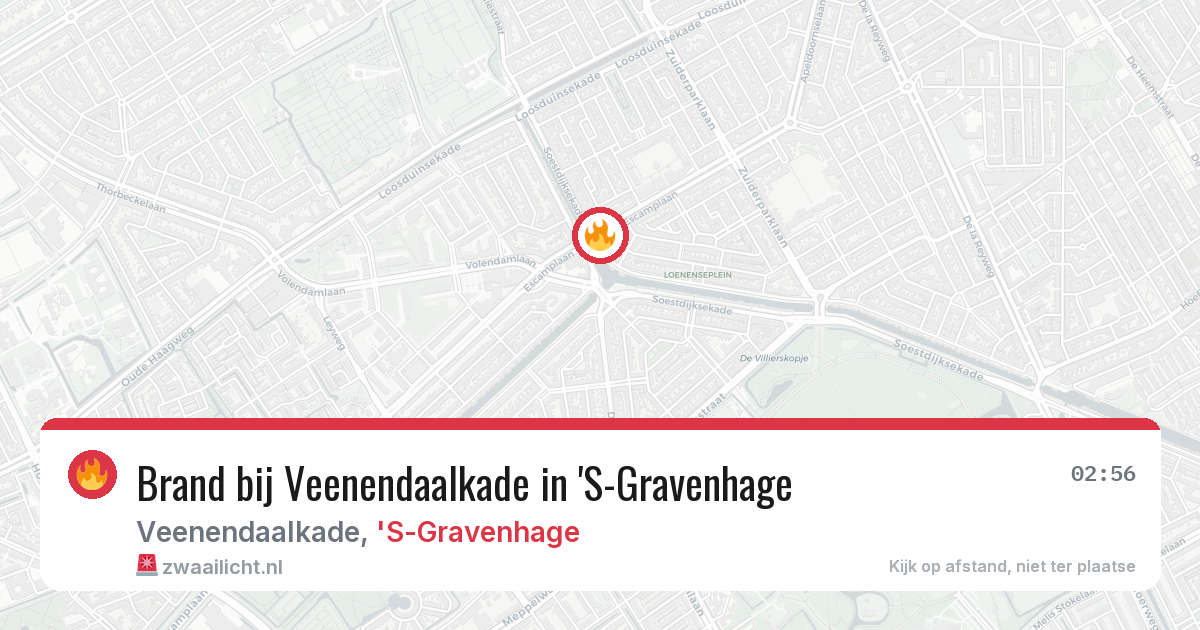 Brand bij Veenendaalkade in 'S-Gravenhage — 14 jul 2026
