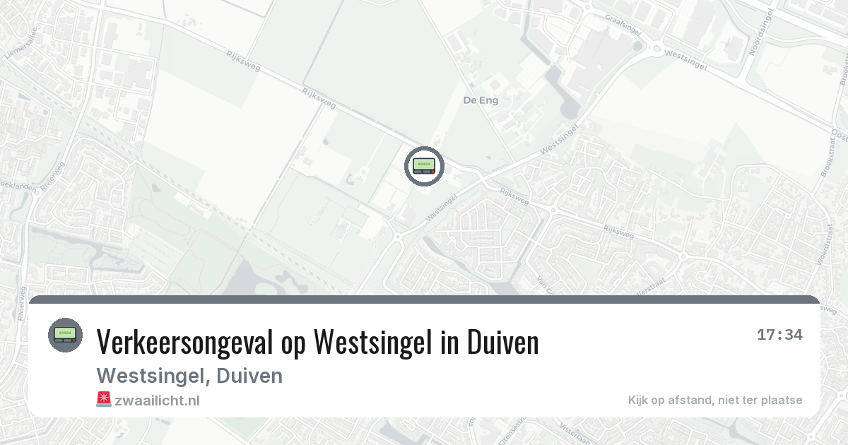 Verkeersongeval op Westsingel in Duiven — 10 jun 2026