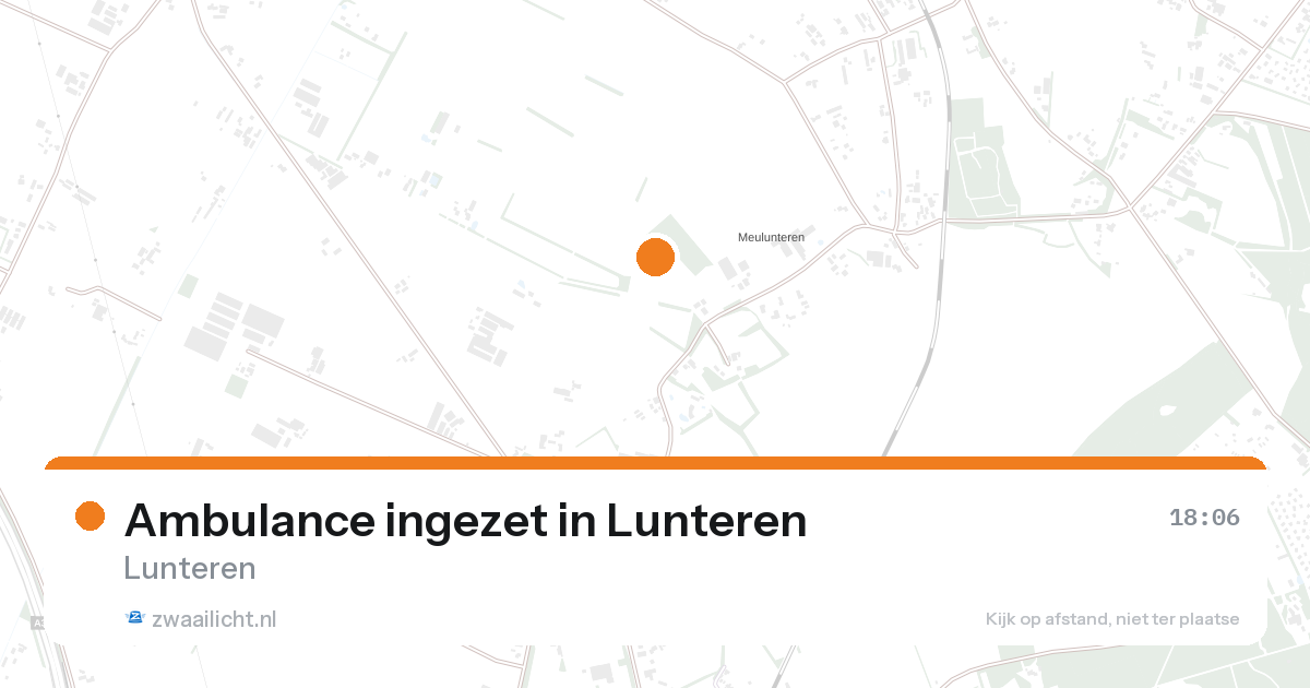 Ambulance ingezet in Lunteren — 27 aug 2026