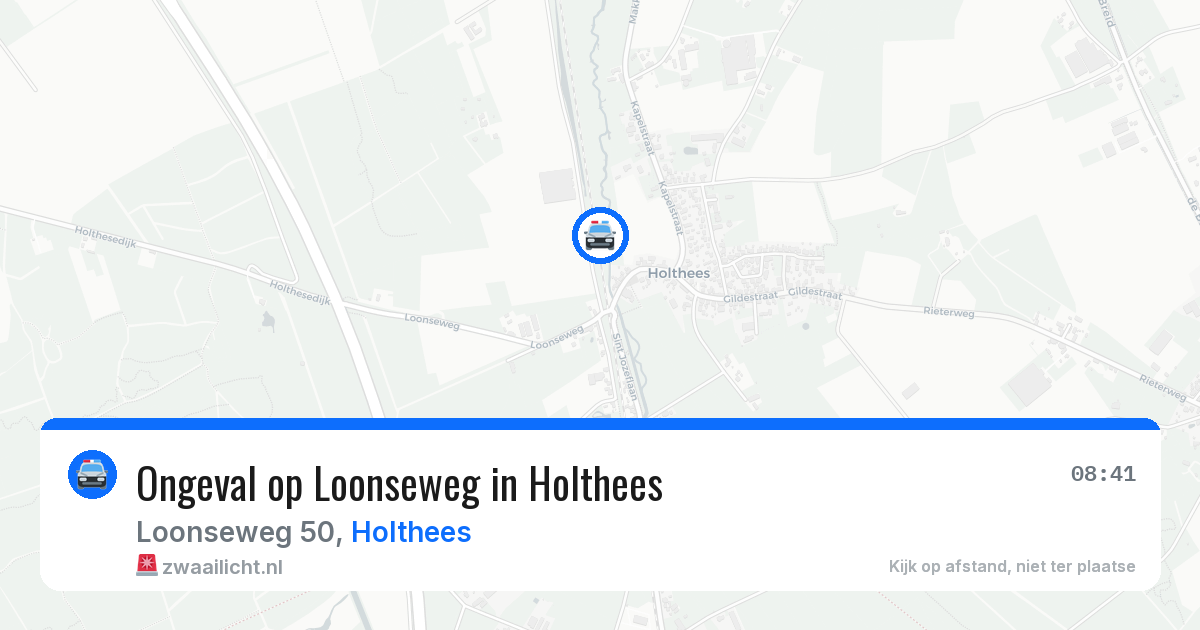 Ongeval op Loonseweg in Holthees — 24 mrt 2026