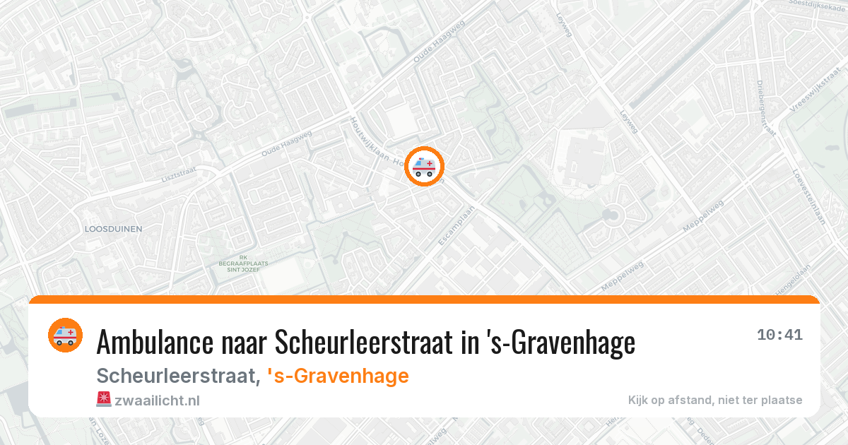 Ambulance naar Scheurleerstraat in 's-Gravenhage — 7 mei 2026