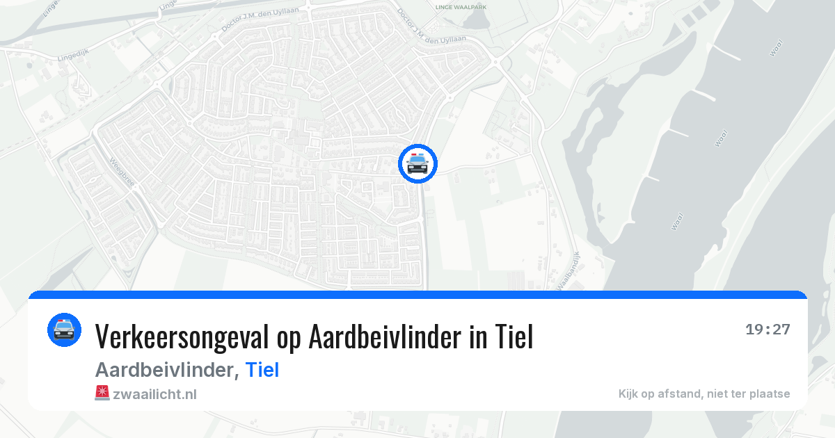 Verkeersongeval op Aardbeivlinder in Tiel — 28 apr 2026