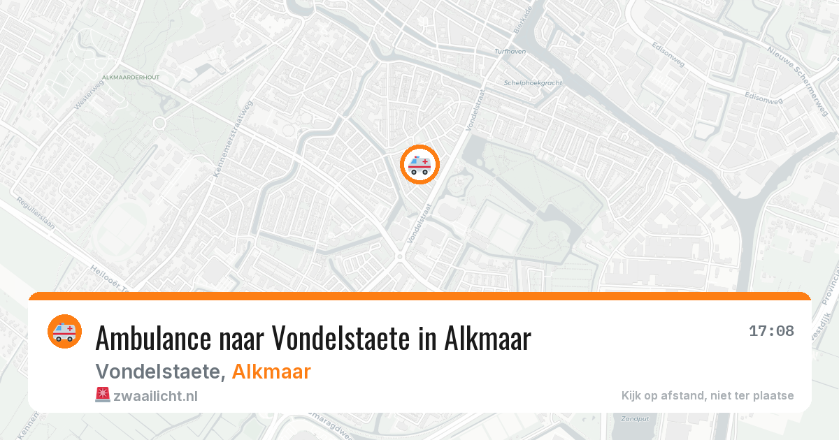 Ambulance naar Vondelstaete in Alkmaar — 21 jun 2026