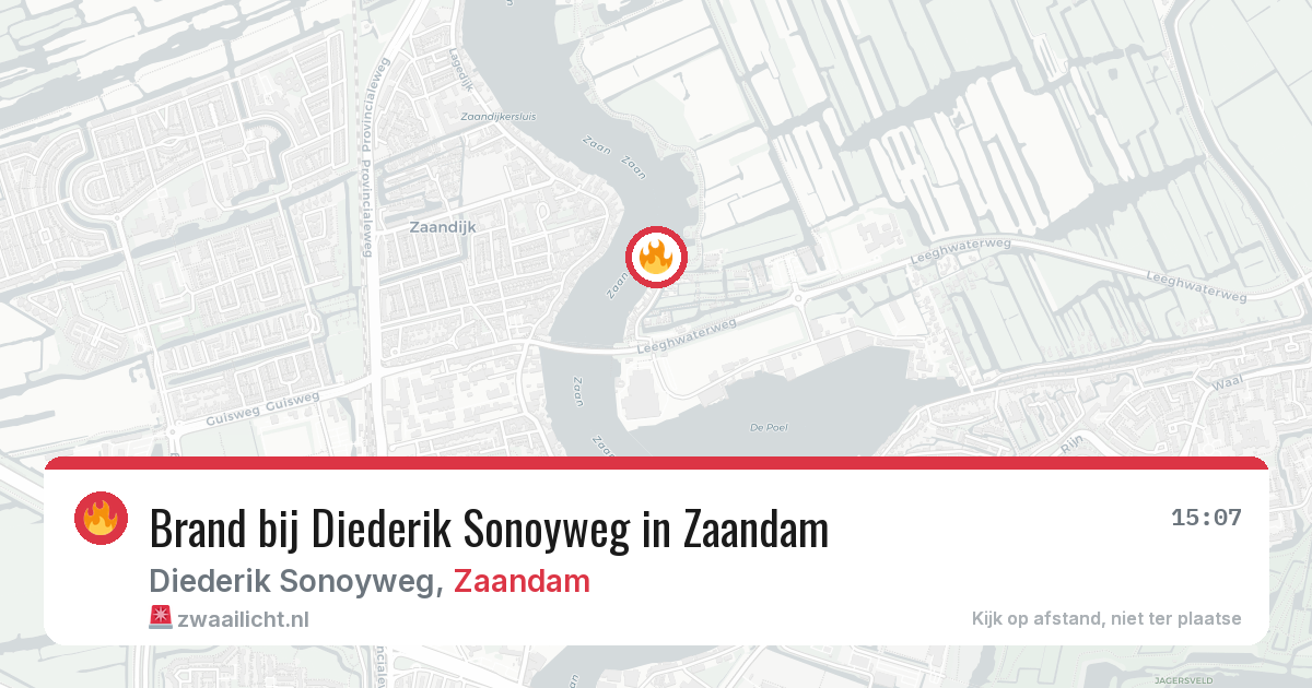 Brand bij Diederik Sonoyweg in Zaandam — 3 jul 2026