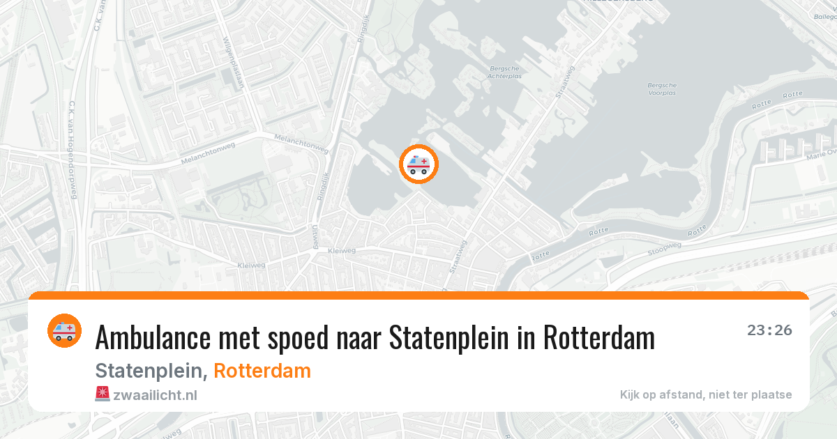 Ambulance met spoed naar Statenplein in Rotterdam — 1 jul 2026