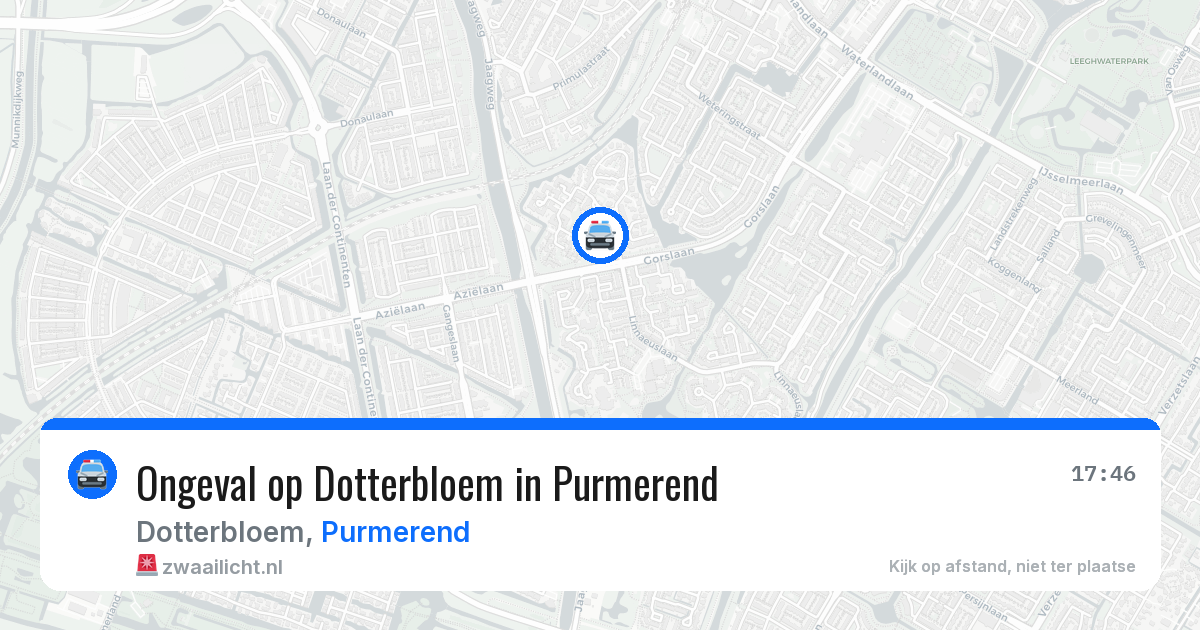 Ongeval op Dotterbloem in Purmerend — 15 apr 2026