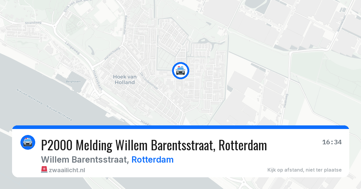 P2000 Melding Willem Barentsstraat, Rotterdam — 10 jul 2026