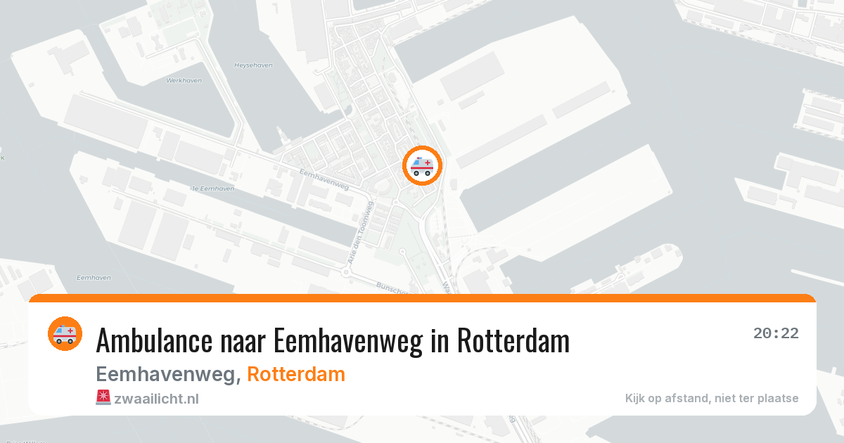 Ambulance naar Eemhavenweg in Rotterdam — 4 jul 2026