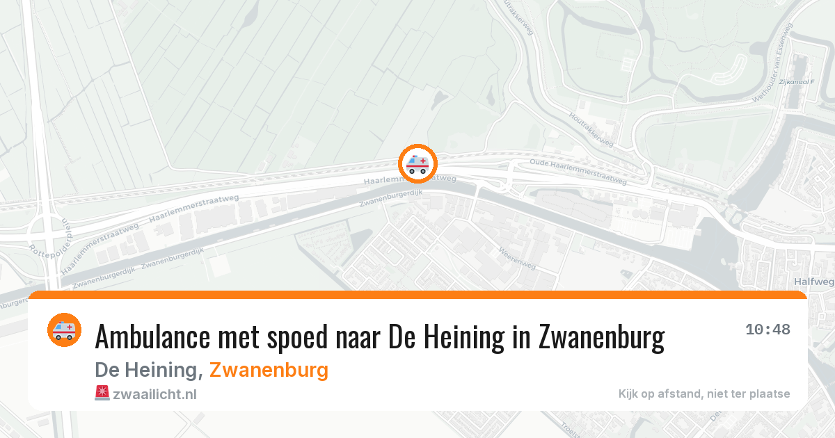 Ambulance met spoed naar De Heining in Zwanenburg — 21 mei 2026
