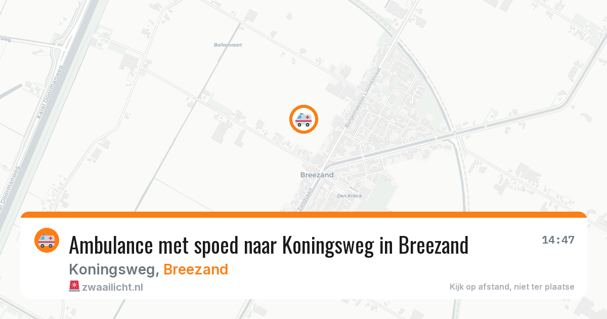 Ambulance met spoed naar Koningsweg in Breezand — 8 feb 2026
