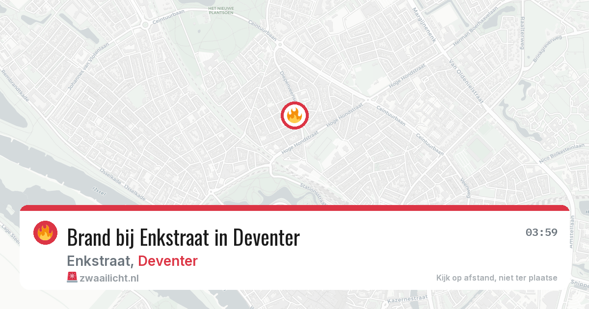 Brand bij Enkstraat in Deventer — 9 jul 2026