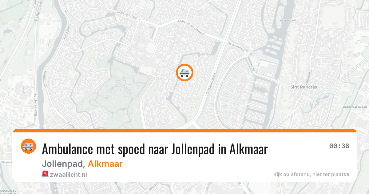 Ambulance met spoed naar Jollenpad in Alkmaar — 28 jan 2026
