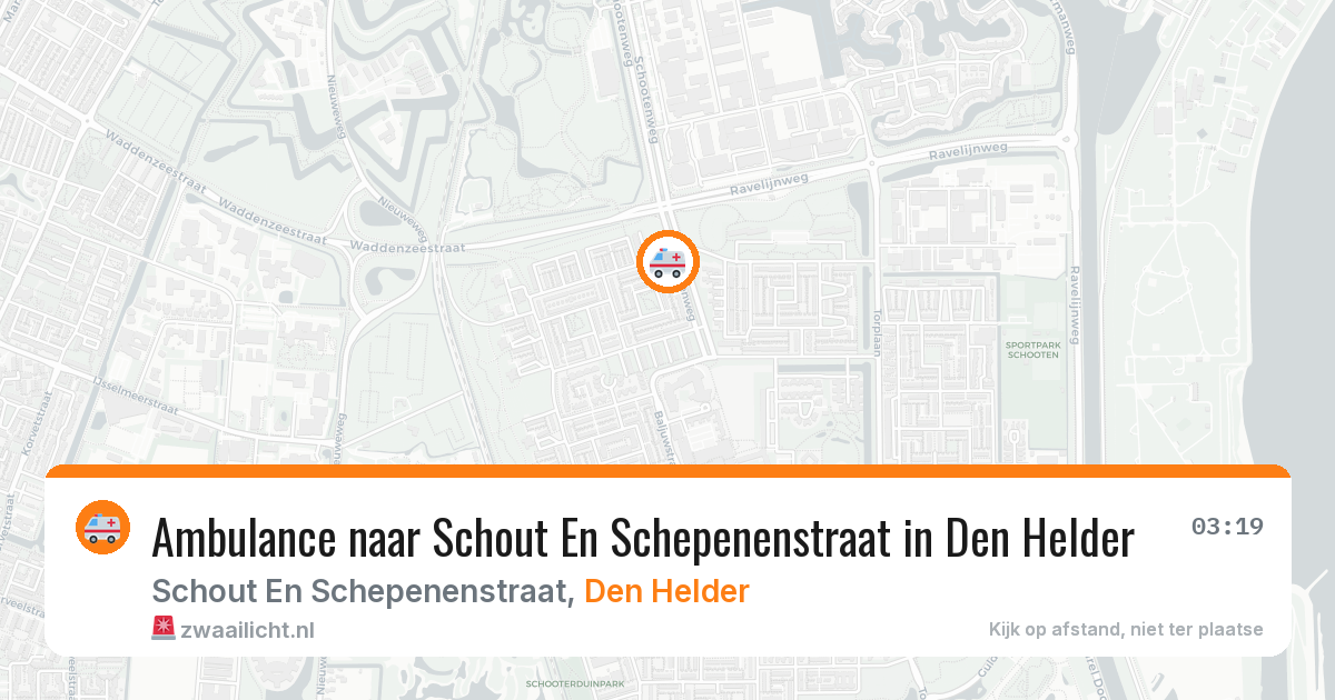 Ambulance naar Schout En Schepenenstraat in Den Helder — 13 mei 2026