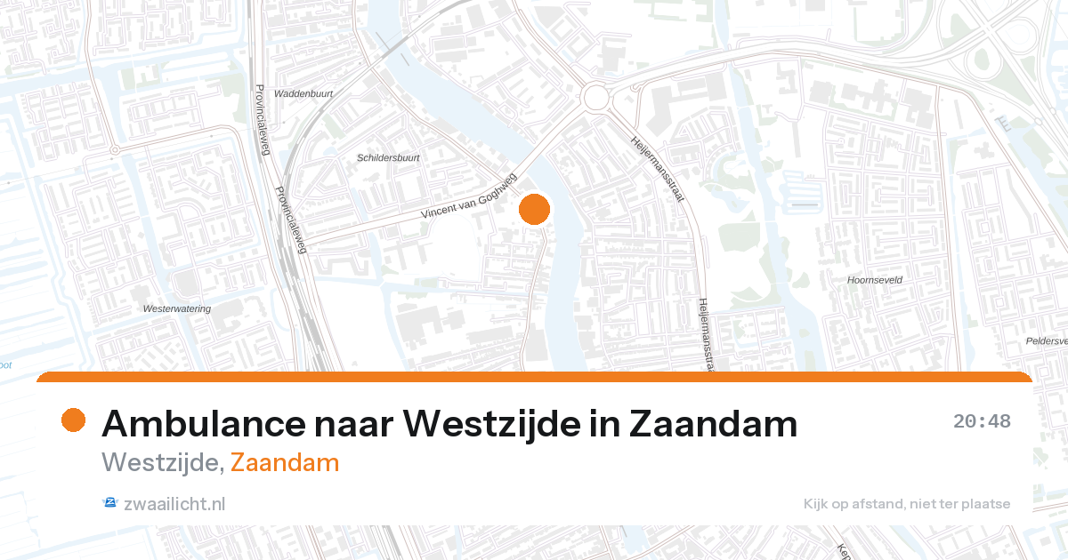 Ambulance naar Westzijde in Zaandam — 26 aug 2026