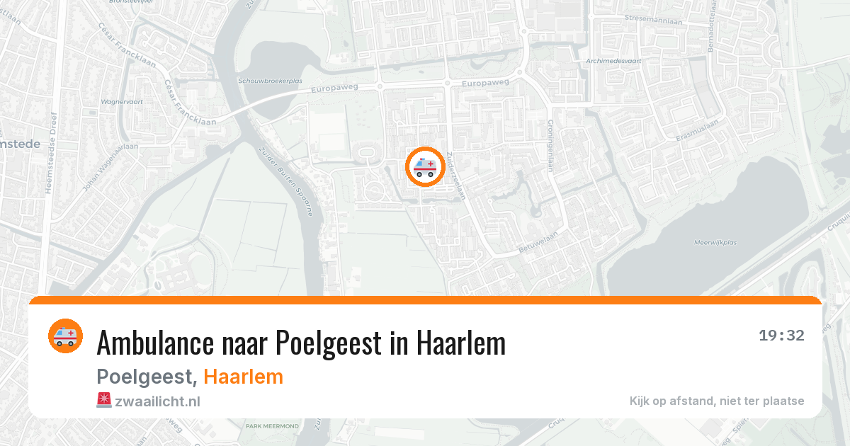 Ambulance naar Poelgeest in Haarlem — 27 jun 2026