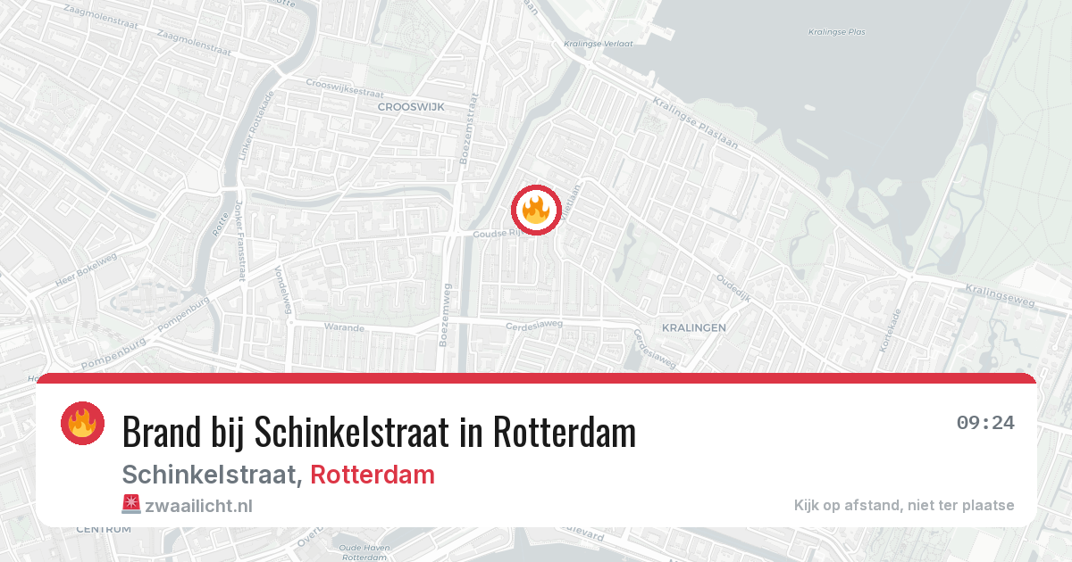 Brand bij Schinkelstraat in Rotterdam — 3 jun 2026