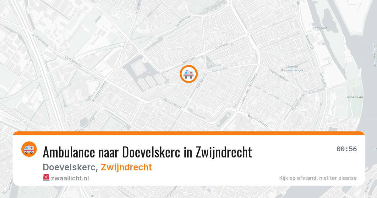 Ambulance naar Doevelskerc in Zwijndrecht — 13 jun 2026