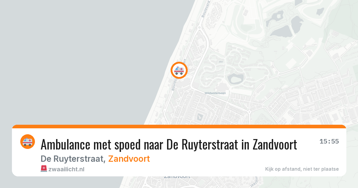 Ambulance met spoed naar De Ruyterstraat in Zandvoort — 16 feb 2026