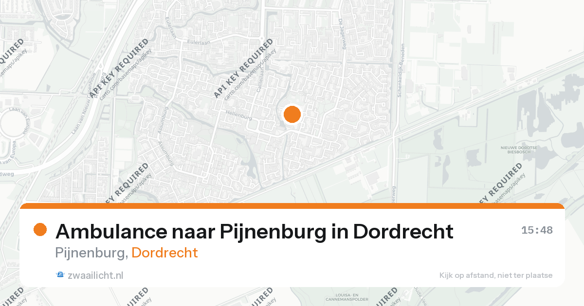 Ambulance naar Pijnenburg in Dordrecht — 26 aug 2026