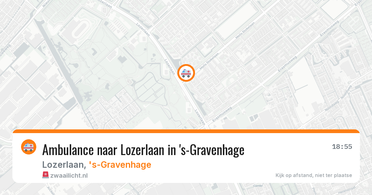 Ambulance naar Lozerlaan in 's-Gravenhage — 30 mrt 2026
