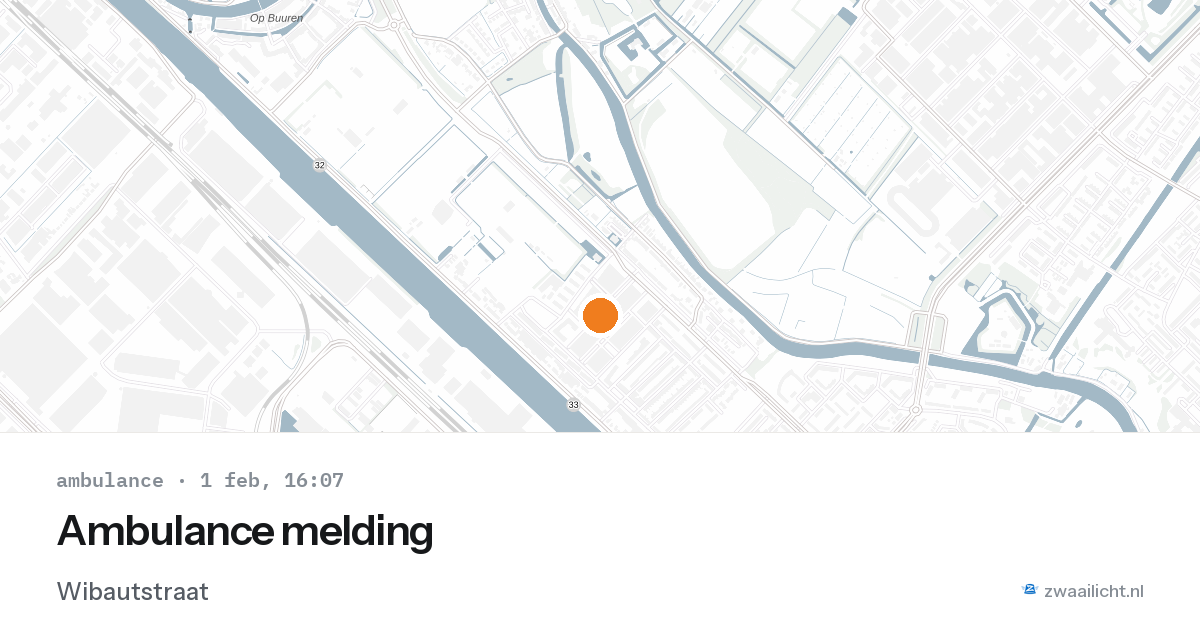 Ambulance melding — 1 feb 2026