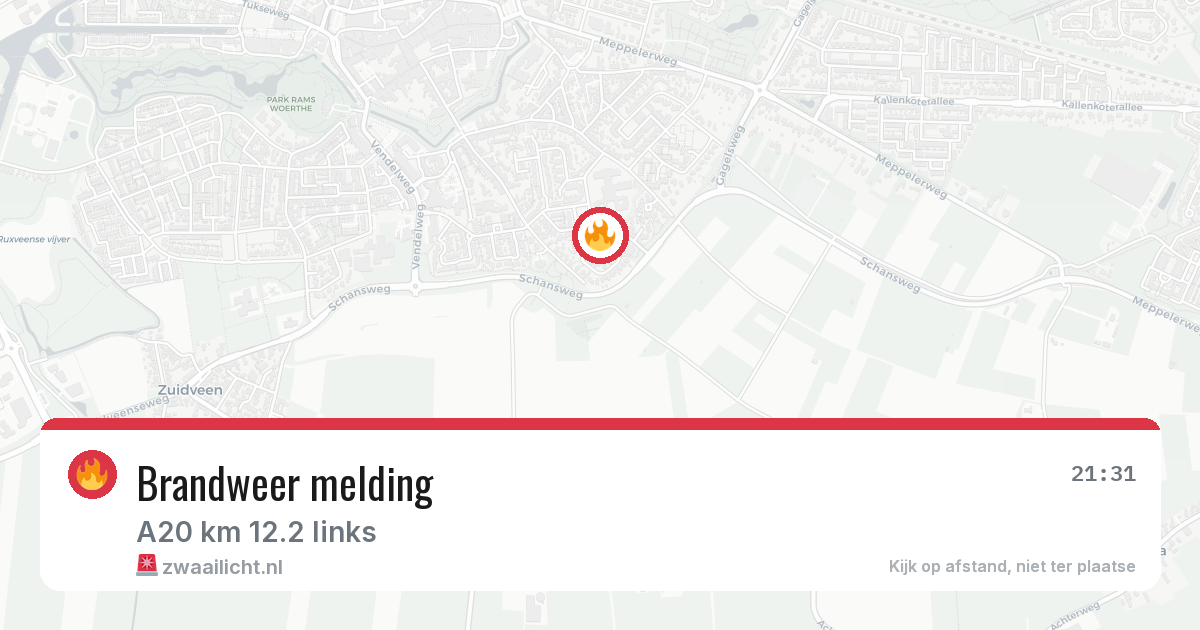Brandweer melding — 1 apr 2026