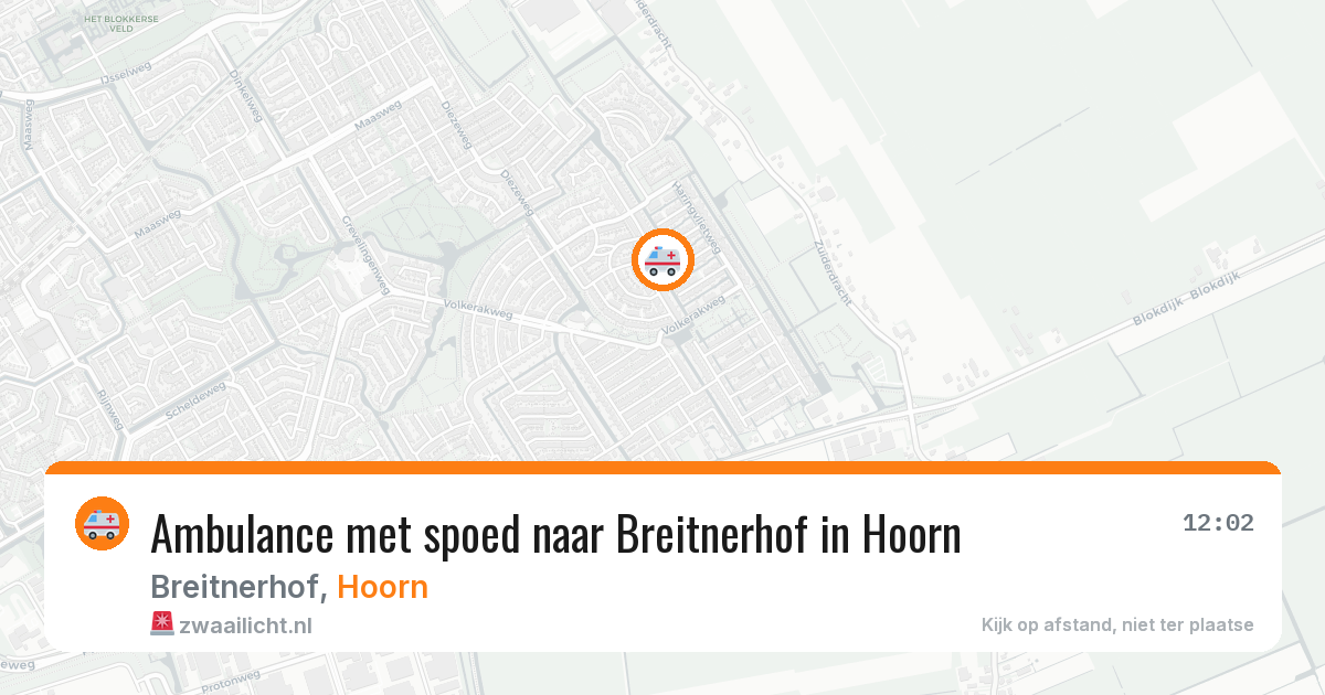 Ambulance met spoed naar Breitnerhof in Hoorn — 27 mei 2026