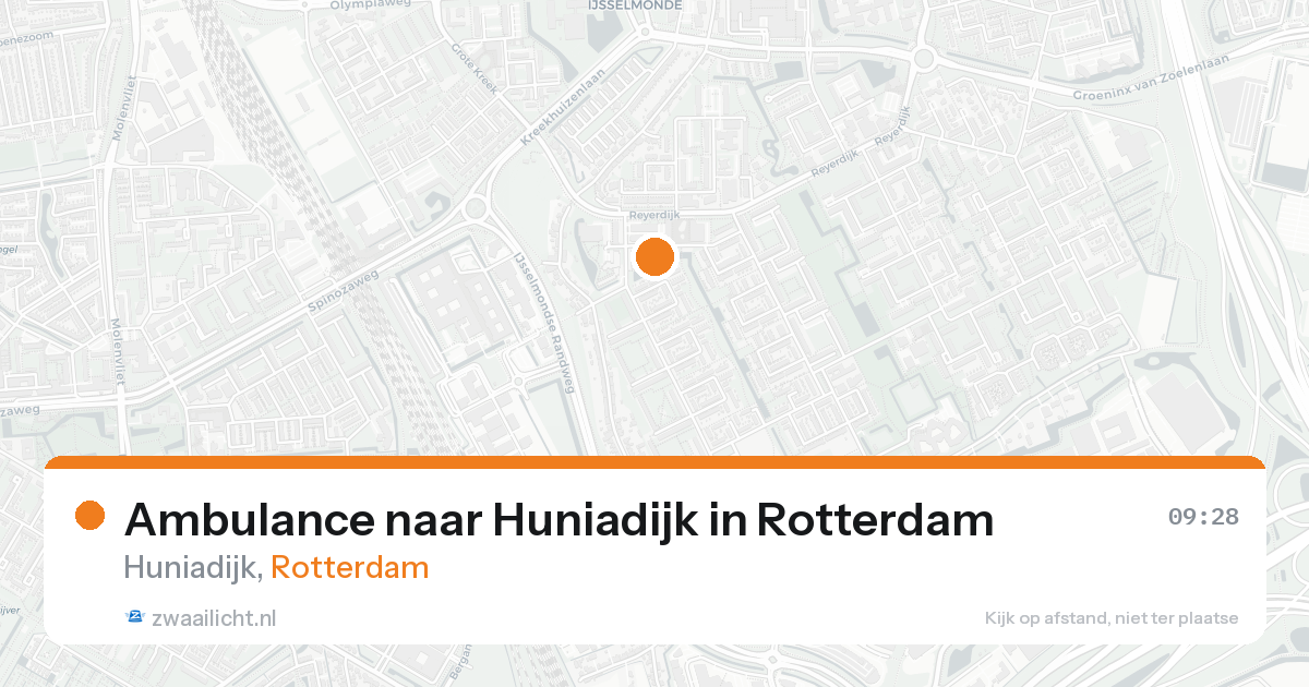 Ambulance naar Huniadijk in Rotterdam — 26 aug 2026