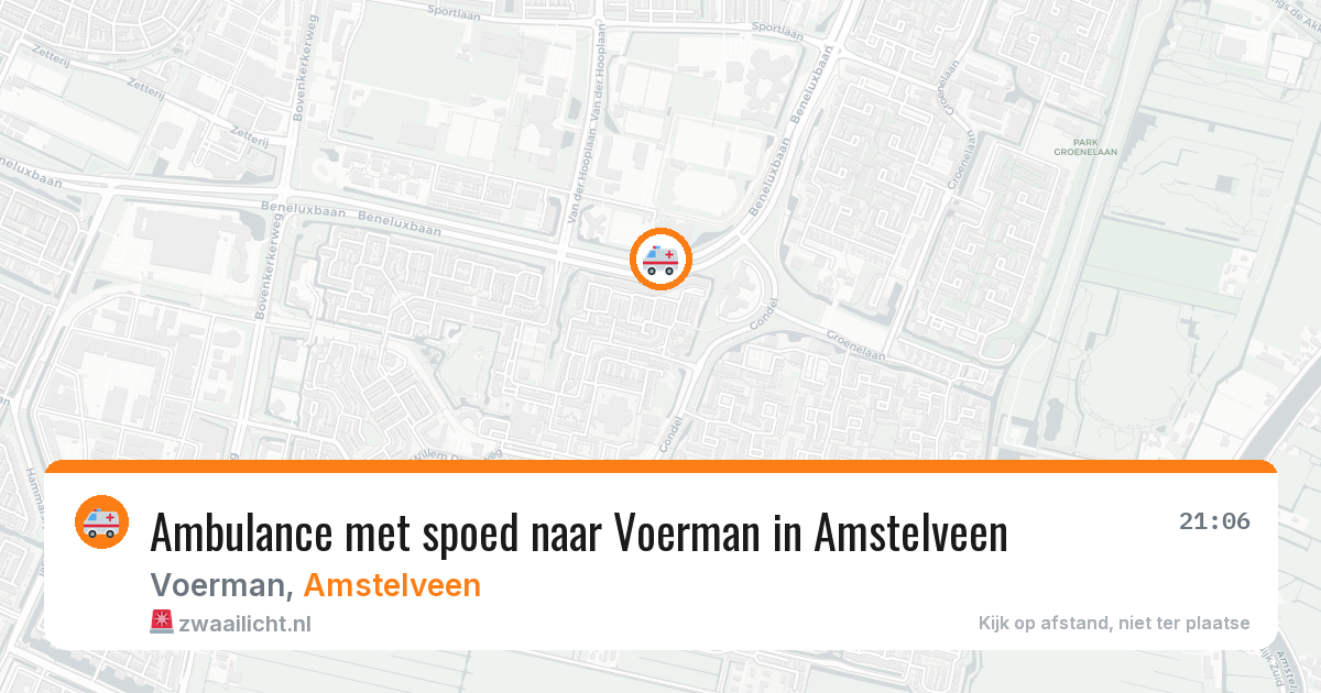 Ambulance met spoed naar Voerman in Amstelveen — 12 jun 2026