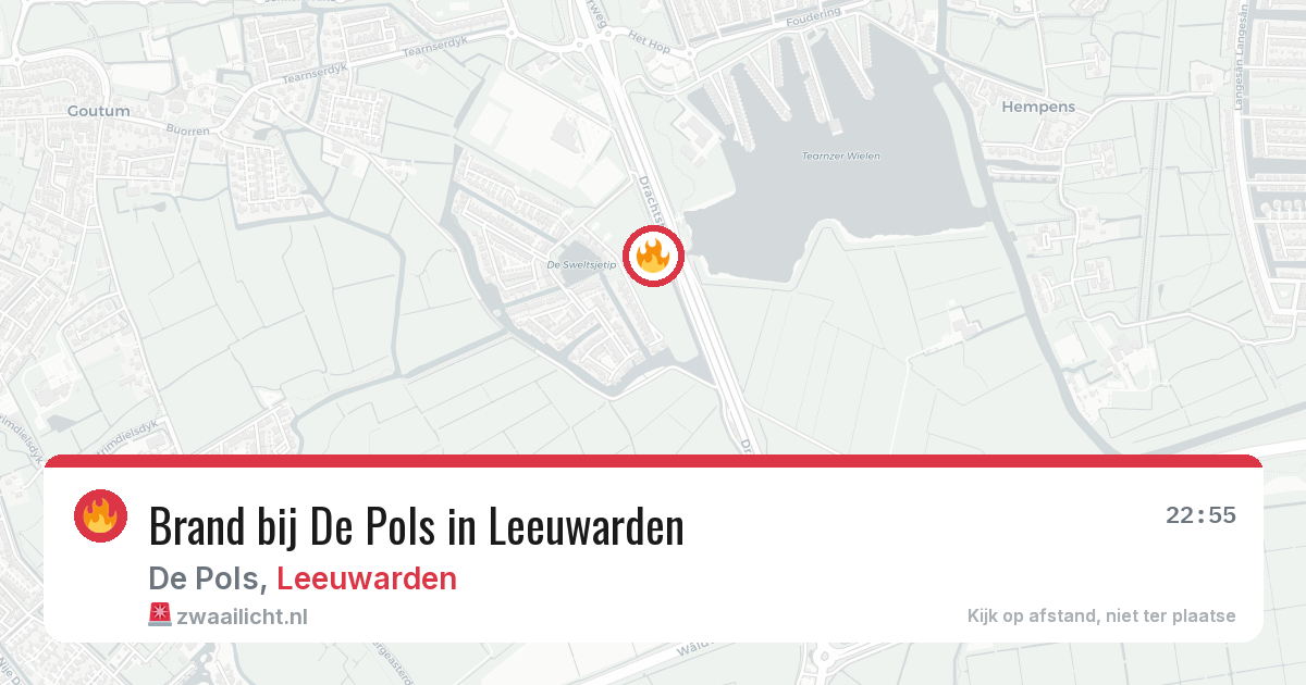 Brand bij De Pols in Leeuwarden — 30 mei 2026