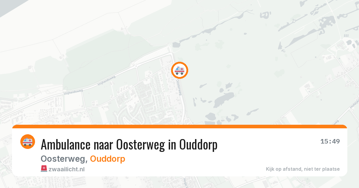 Ambulance naar Oosterweg in Ouddorp — 28 jul 2026