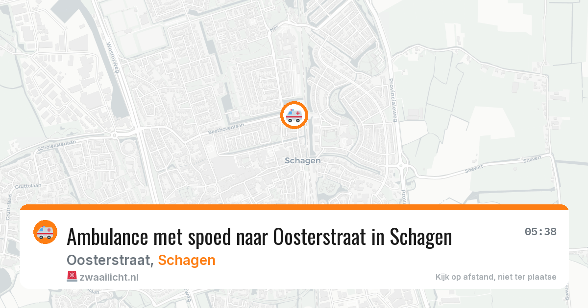 Ambulance met spoed naar Oosterstraat in Schagen — 26 jan 2026