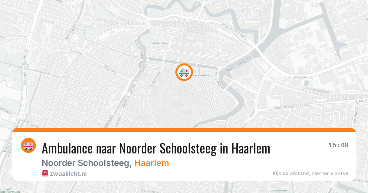 Ambulance naar Noorder Schoolsteeg in Haarlem — 8 apr 2026