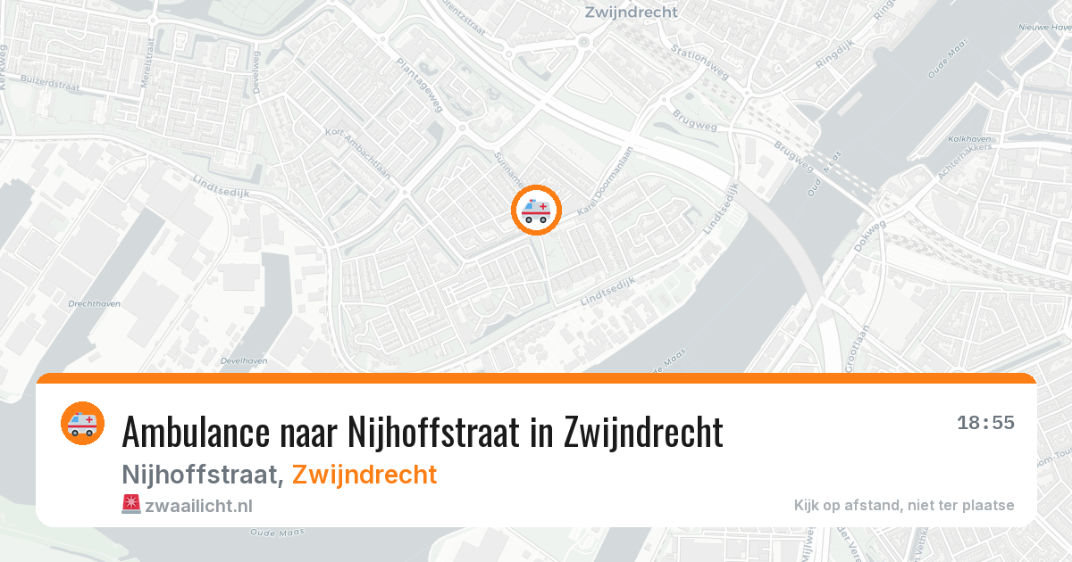 Ambulance naar Nijhoffstraat in Zwijndrecht — 30 mei 2026