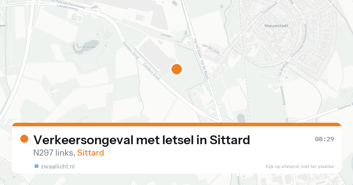 Verkeersongeval met letsel in Sittard — 14 aug 2026