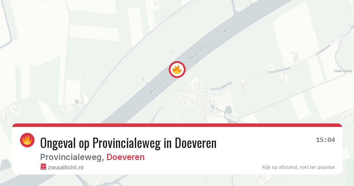 Ongeval op Provincialeweg in Doeveren — 2 aug 2026