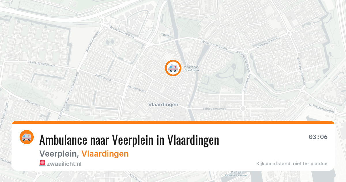 Ambulance naar Veerplein in Vlaardingen — 15 jun 2026
