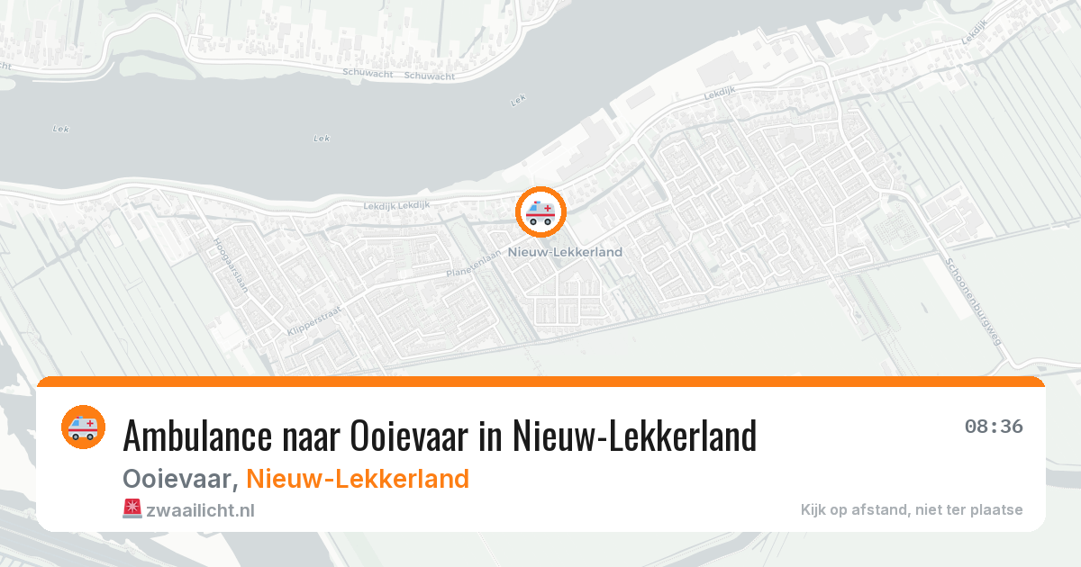 Ambulance naar Ooievaar in Nieuw-Lekkerland — 30 mei 2026