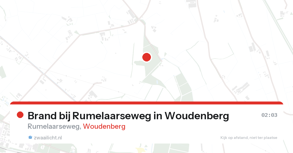 Brand bij Rumelaarseweg in Woudenberg — 27 aug 2026