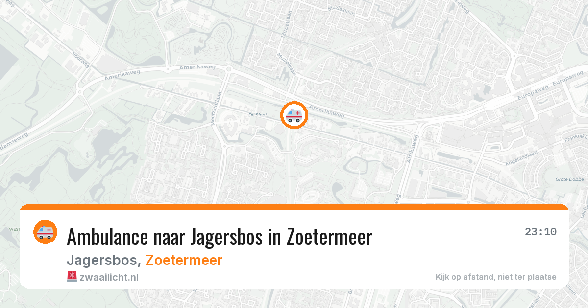 Ambulance naar Jagersbos in Zoetermeer — 1 apr 2026