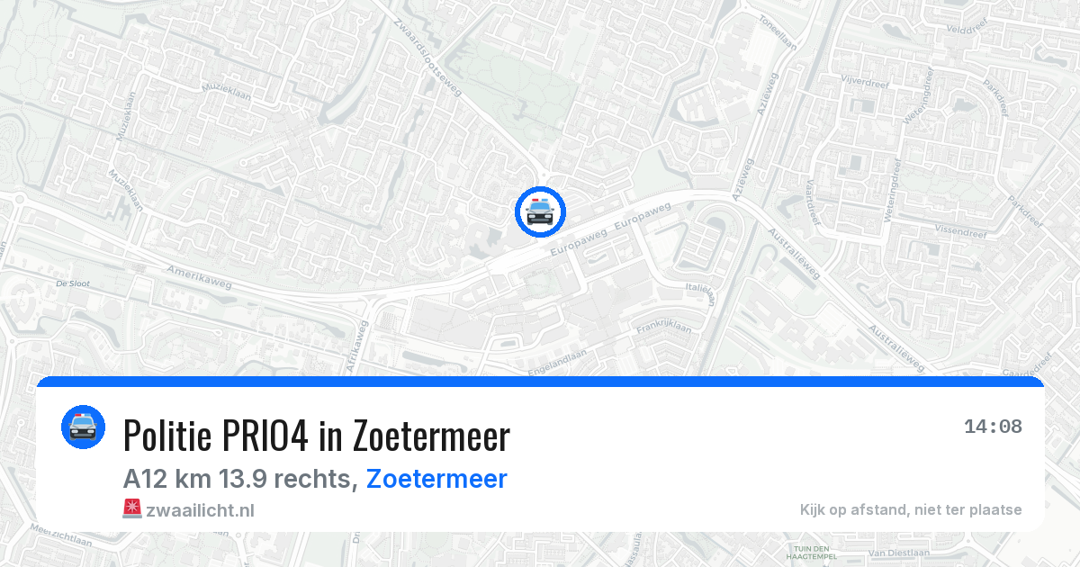 Politie PRIO4 in Zoetermeer — 27 mei 2026 | 🚨 Zwaailicht.nl